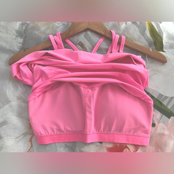 GAP FIT built-in bra 💗 pink strappy TANK TOP Size XS - Picture 3 of 6